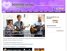 Tablet Screenshot of positivelivingspiritualcentre.com